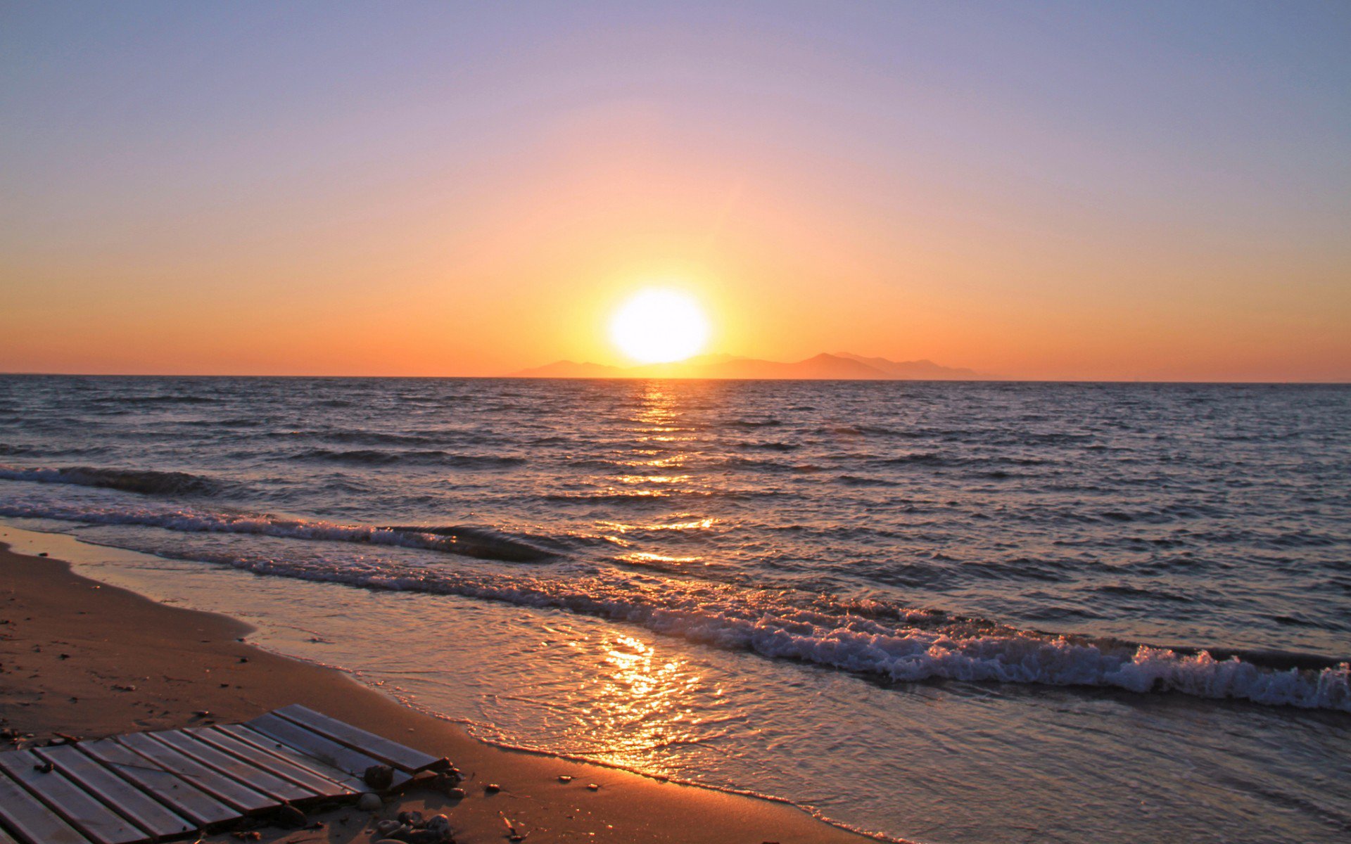 фото восход солнца на море