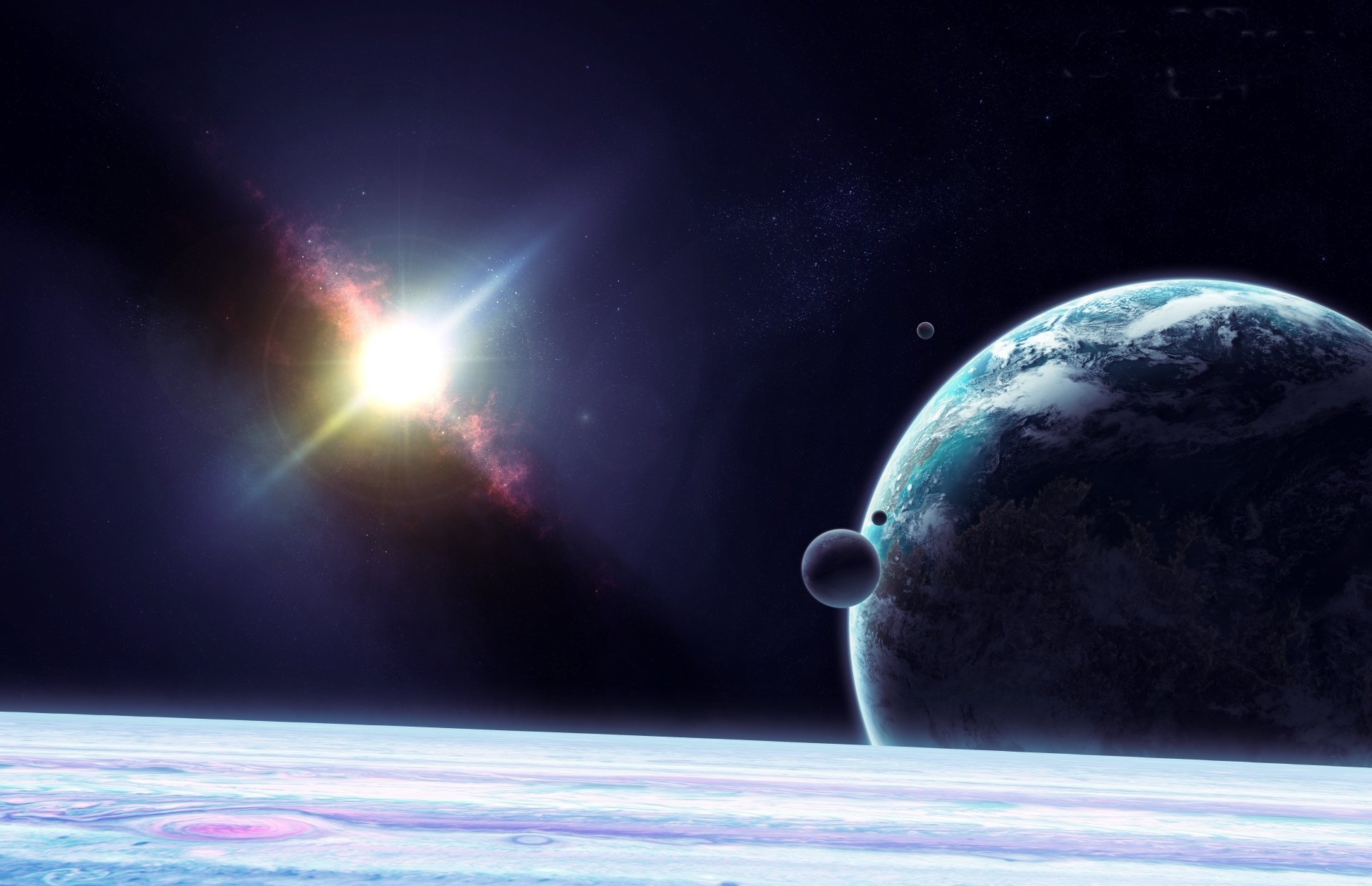 Galactic Wonders A 4K Ultra HD Sci Fi Planet And Star Experience By