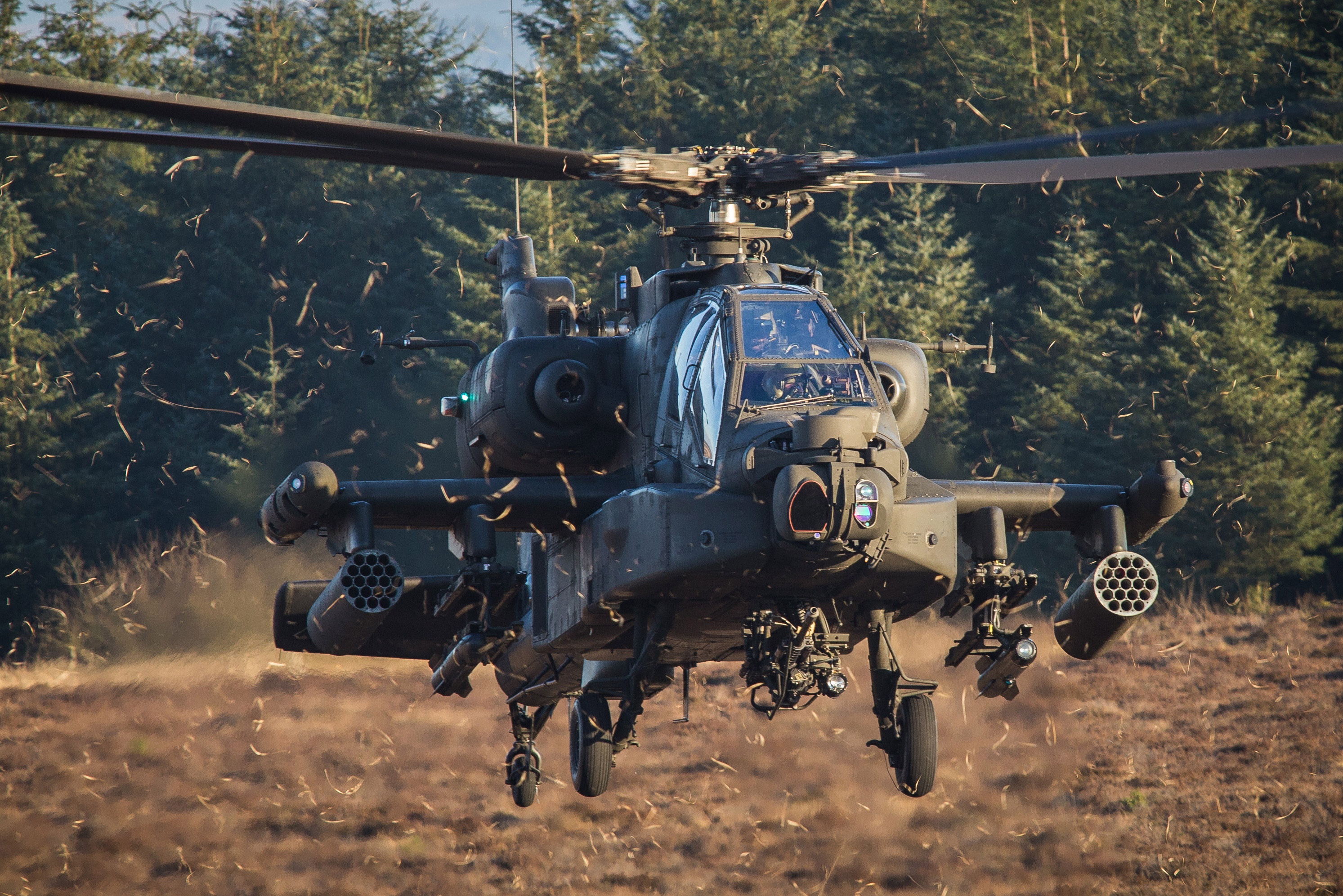 Download Aircraft Attack Helicopter Helicopter Military Boeing Ah 64 Apache Hd Wallpaper