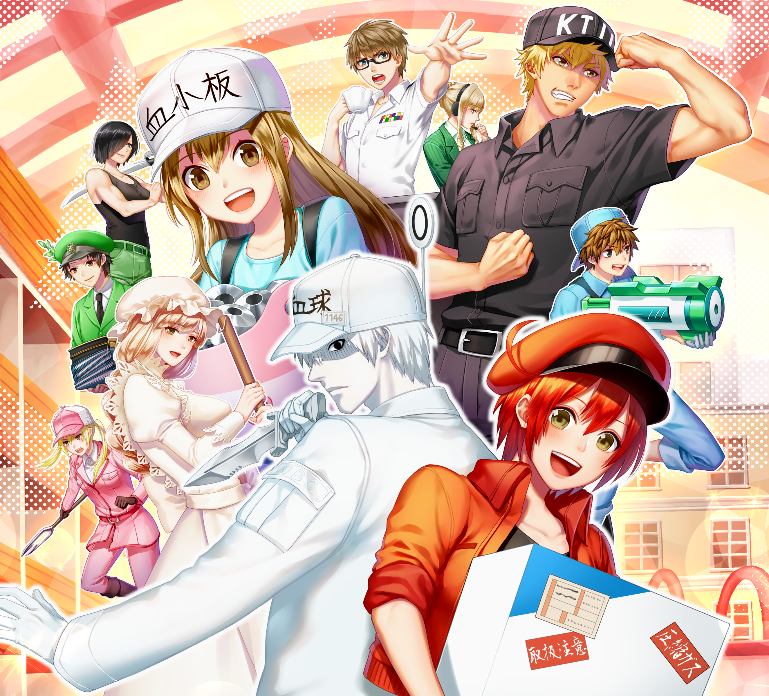 Anime Cells at Work! HD Wallpaper
