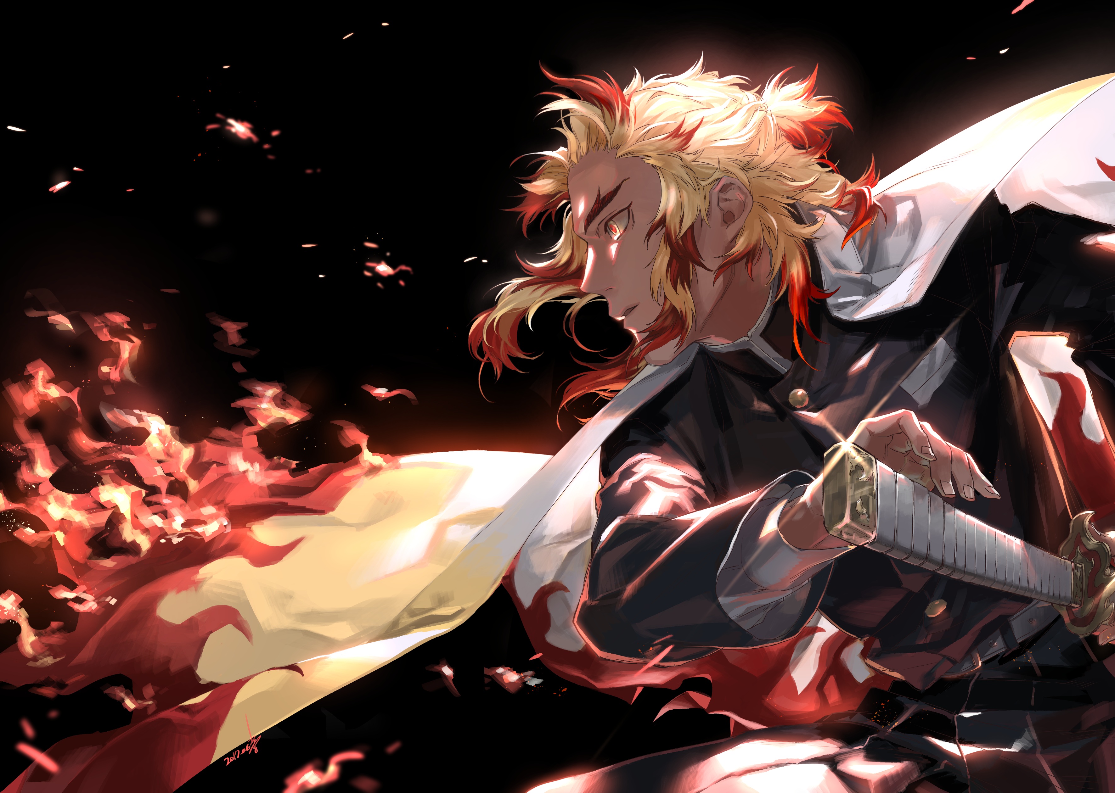 Kyojuro Rengoku Flame Hashira Demon Slayer HD 4K Wallpaper #8.2030