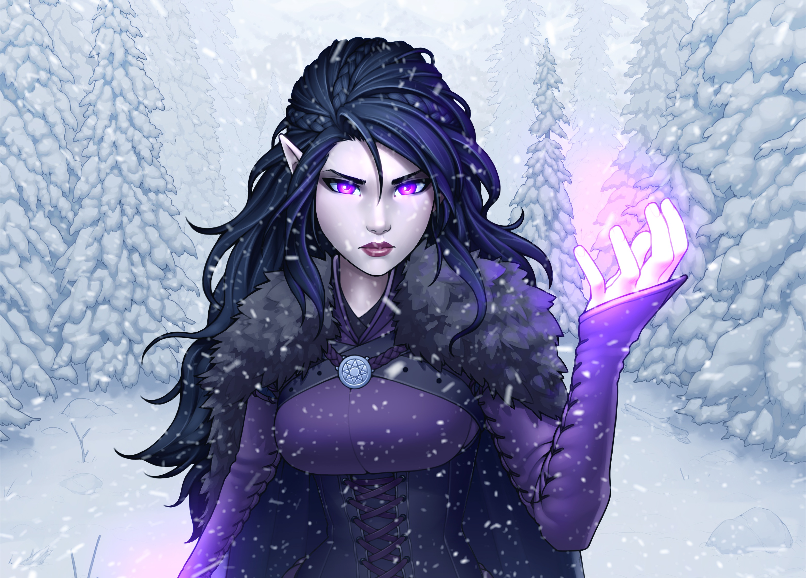 Fantasy Sorceress HD Wallpaper | Background Image | 3126x2240