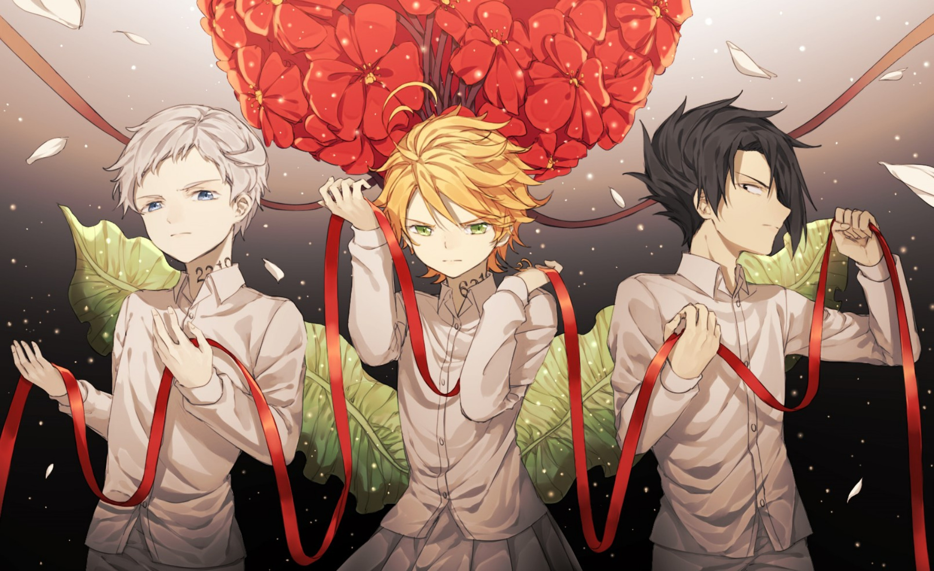 Download The Promised Neverland - Thoughtful Ray Wallpaper