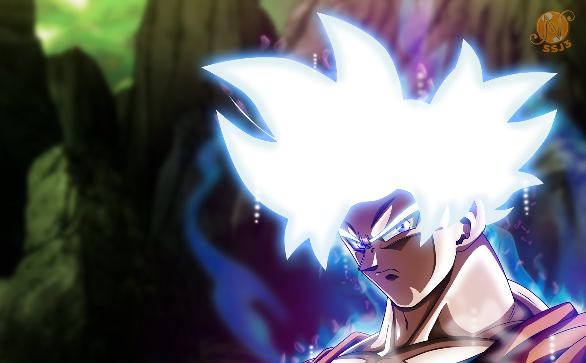 Download Ultra Instinct (Dragon Ball) Goku Anime Dragon Ball Super 8k Ultra HD Wallpaper by nourssj3
