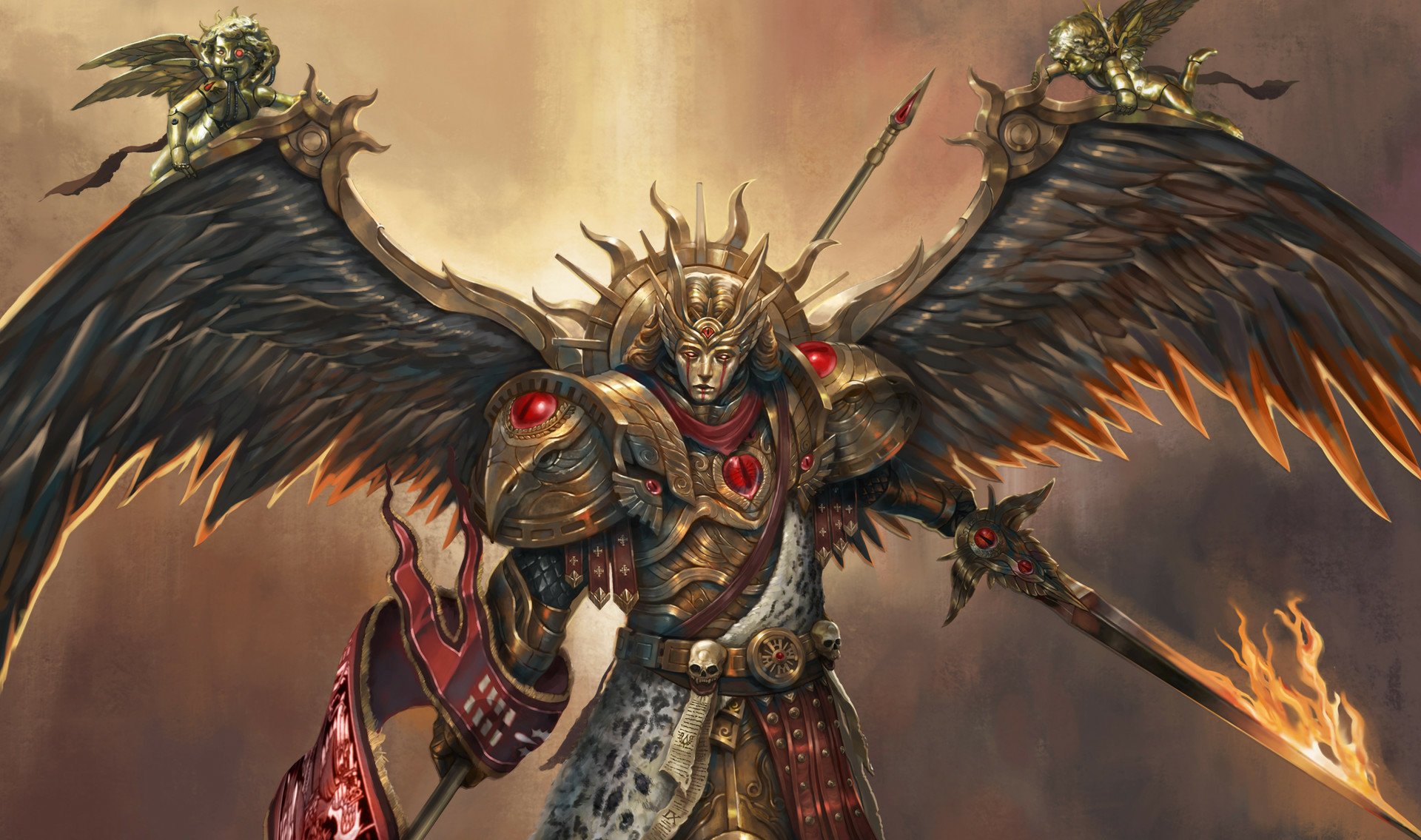 Warhammer 40K Sanguinius Primarch HD Wallpaper ...