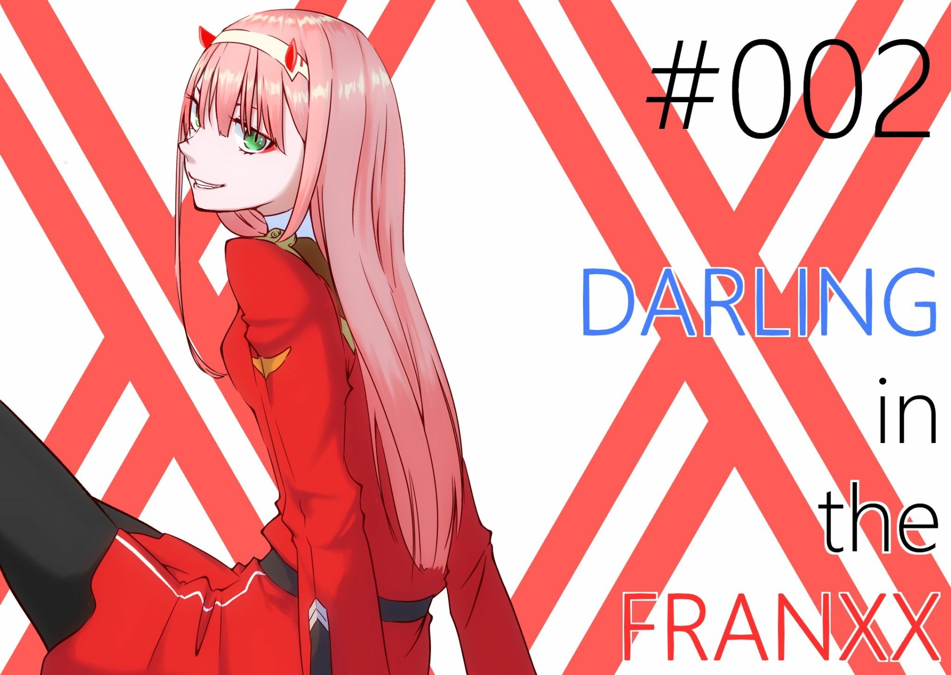 Download Zero Two (Darling In The FranXX) Anime Darling In The FranXX HD Wallpaper by 秋