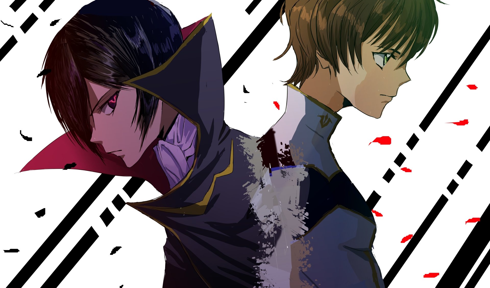 Download Suzaku Kururugi Lelouch Lamperouge Anime Code Geass 8k Ultra HD Wallpaper by orinp_