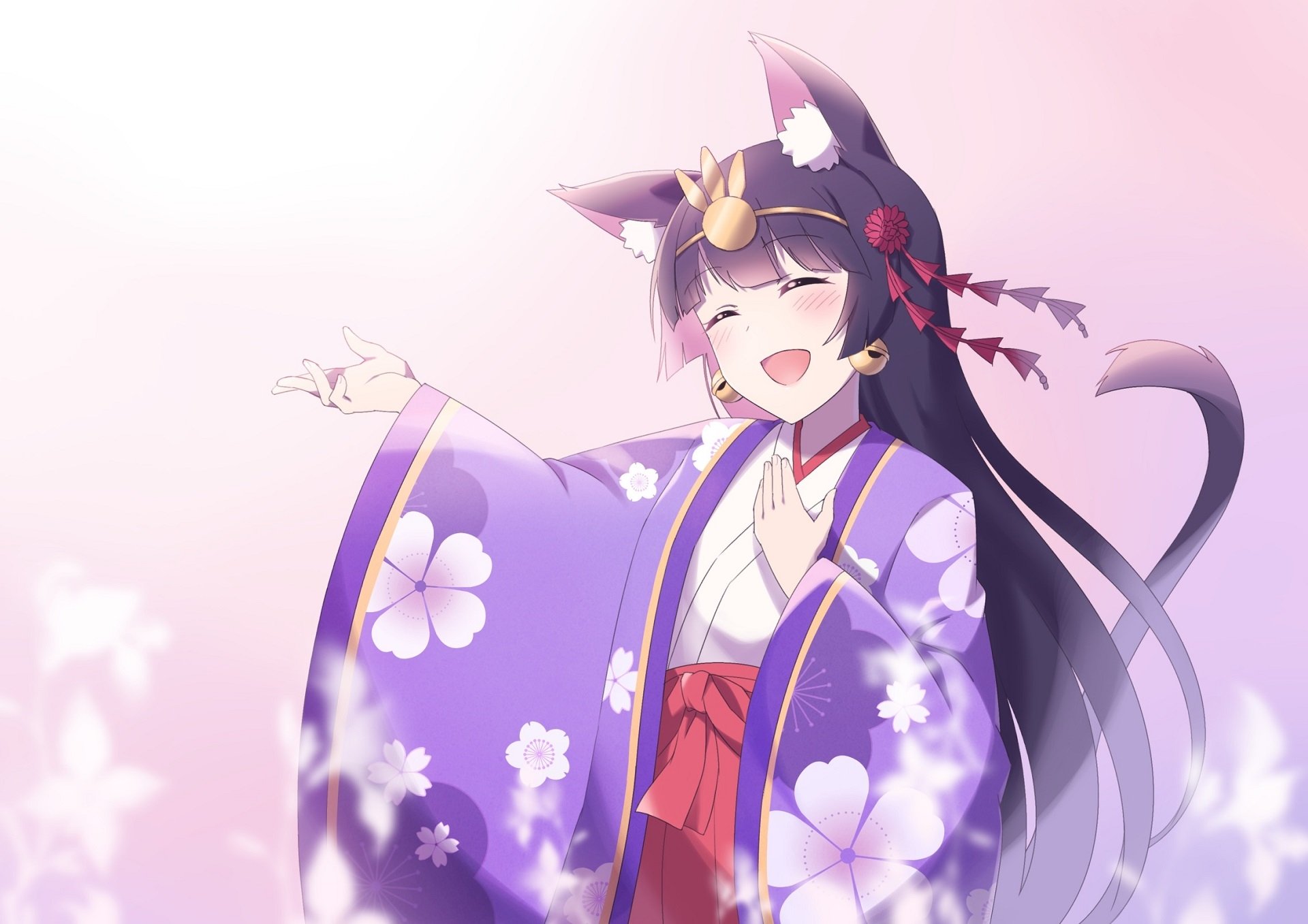 Download Cat Girl Anime Original HD Wallpaper