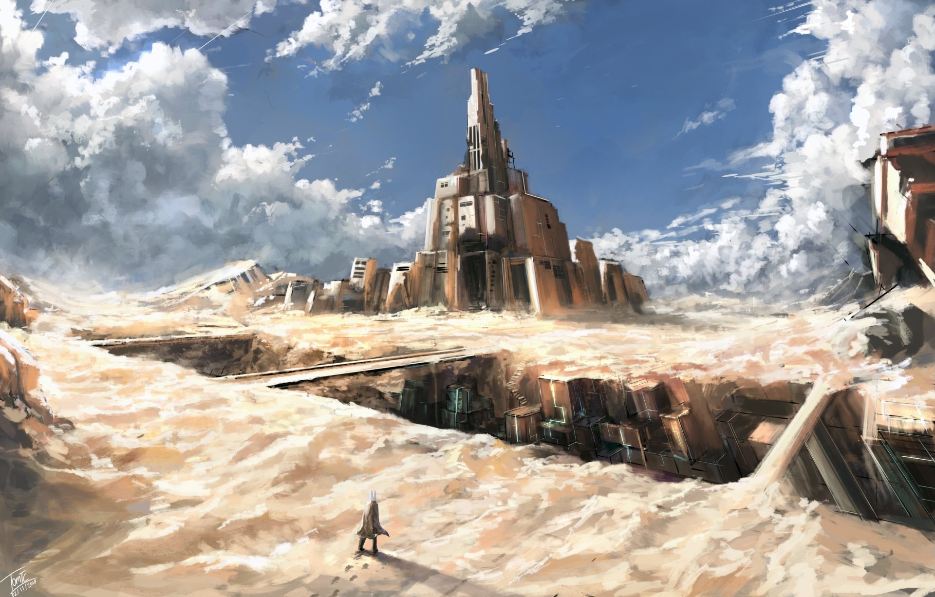 Download Fantasy Landscape Fantasy Landscape HD Wallpaper by Tommy Chandra