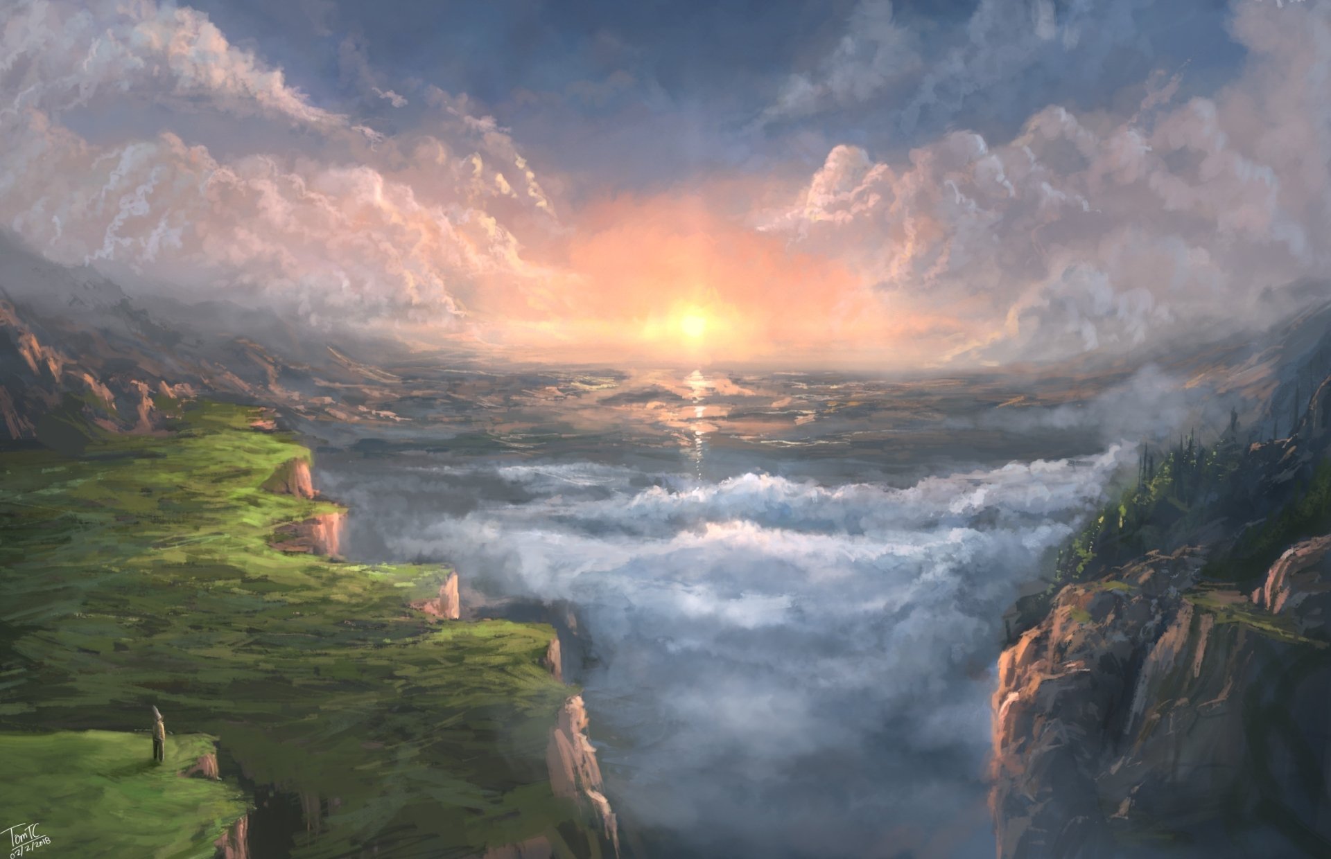 Download Fantasy Landscape HD Wallpaper by Tommy Chandra