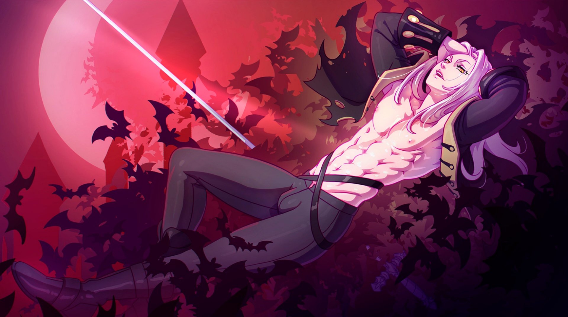 Download Alucard (Castlevania) Anime Castlevania HD Wallpaper by kajin