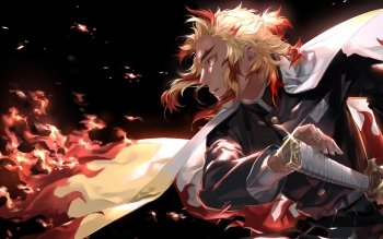 68 Kyojuro Rengoku Hd Wallpapers Background Images Wallpaper Abyss