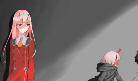 Hiro (Darling in the FranXX) Zero Two (Darling in the FranXX) Anime Darling in the FranXX HD Desktop Wallpaper | Background Image