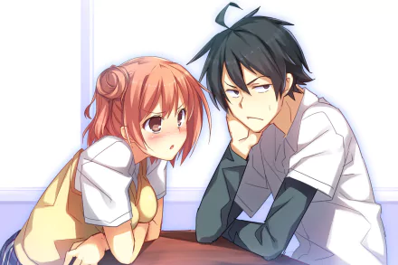 Hachiman Hikigaya Yui Yuigahama Anime My Teen Romantic Comedy SNAFU HD Desktop Wallpaper | Background Image