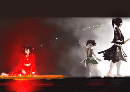 Mio (Dororo) Hyakkimaru (Dororo) Dororo (Character) Anime Dororo HD Desktop Wallpaper | Background Image