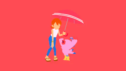  Sora and Piyomon from Digimon Adventure