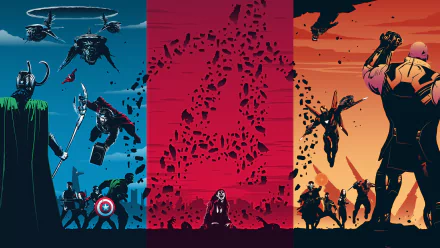 4K Ultra HD Avengers: Infinity War wallpaper featuring Black Widow, Captain America, Thor, Loki, Hulk, Iron Man, Spider-Man, Doctor Strange, Scarlet Witch, Star Lord, Drax, Mantis, Hawkeye, and Thanos.