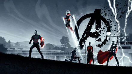 Ant-Man Captain Marvel Okoye (Marvel Comics) Hawkeye Thor Captain America Avengers movie Avengers EndGame HD Desktop Wallpaper | Background Image