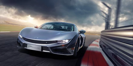 electric car silver car car Qiantu Motor vehicle Qiantu K50 HD Desktop Wallpaper | Background Image