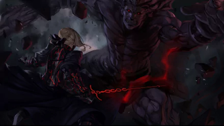 Berserker (Fate/stay night) Saber (Fate Series) Artoria Pendragon Anime Fate/stay Night Movie: Heaven's Feel HD Desktop Wallpaper | Background Image
