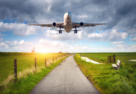 road passenger plane vehicle aircraft HD Desktop Wallpaper | Background Image