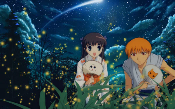 Tohru Honda Kyo Sohma Anime Fruits Basket HD Desktop Wallpaper | Background Image