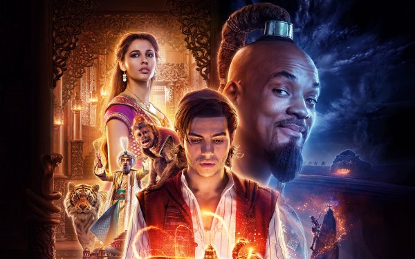 Películas Aladdin (2019) Will Smith Mena Massoud Naomi Scott Fondo de pantalla HD | Fondo de Escritorio