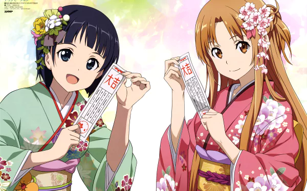 Asuna Yuuki Suguha Kirigaya Anime Sword Art Online HD Desktop Wallpaper | Background Image