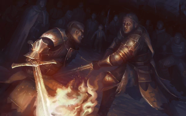 A Song of Ice and Fire - Beric Dondarrion vs Sandor Clegane by Joel Holtzman