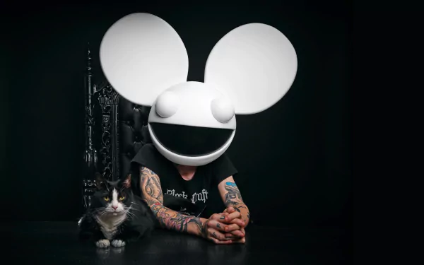 tattoo cat DJ music Deadmau5 HD Desktop Wallpaper | Background Image