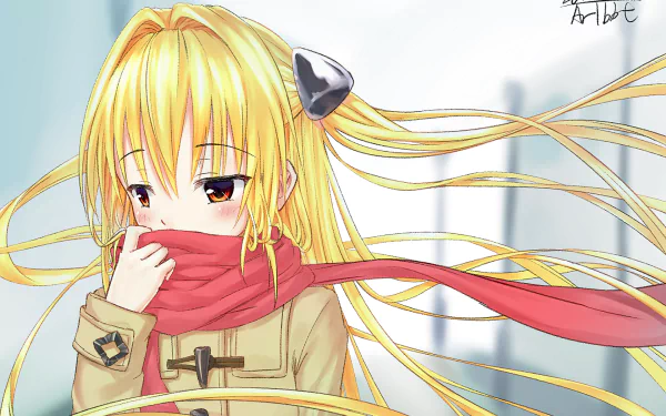 Golden Darkness Anime To Love-Ru: Darkness HD Desktop Wallpaper | Background Image
