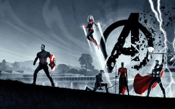 Ant-Man Captain Marvel Okoye (Marvel Comics) Hawkeye Thor Captain America Avengers movie Avengers EndGame HD Desktop Wallpaper | Background Image