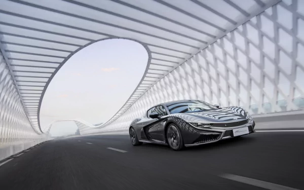 electric car silver car car Qiantu Motor vehicle Qiantu K50 HD Desktop Wallpaper | Background Image