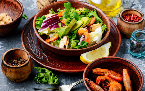 still life food salad HD Desktop Wallpaper | Background Image