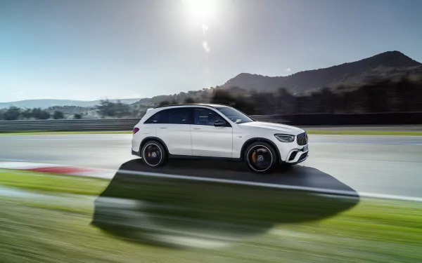 SUV white car car Mercedes-Benz GLC-Class Mercedes-AMG vehicle Mercedes-AMG GLC 63 S HD Desktop Wallpaper | Background Image