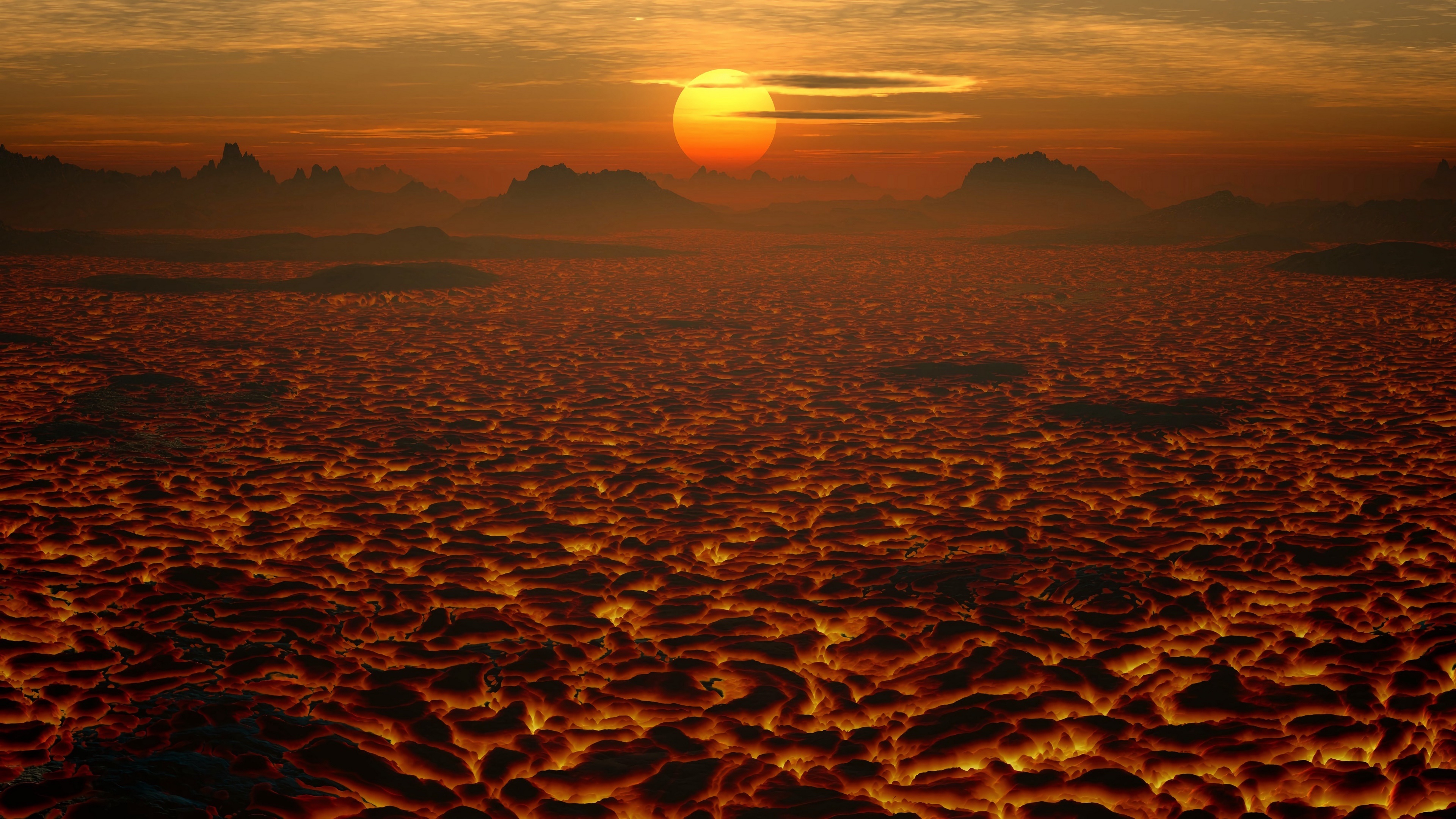 Desert Sunset Realistic Background Desert Sunset Desertification  Background Image And Wallpaper for Free Download