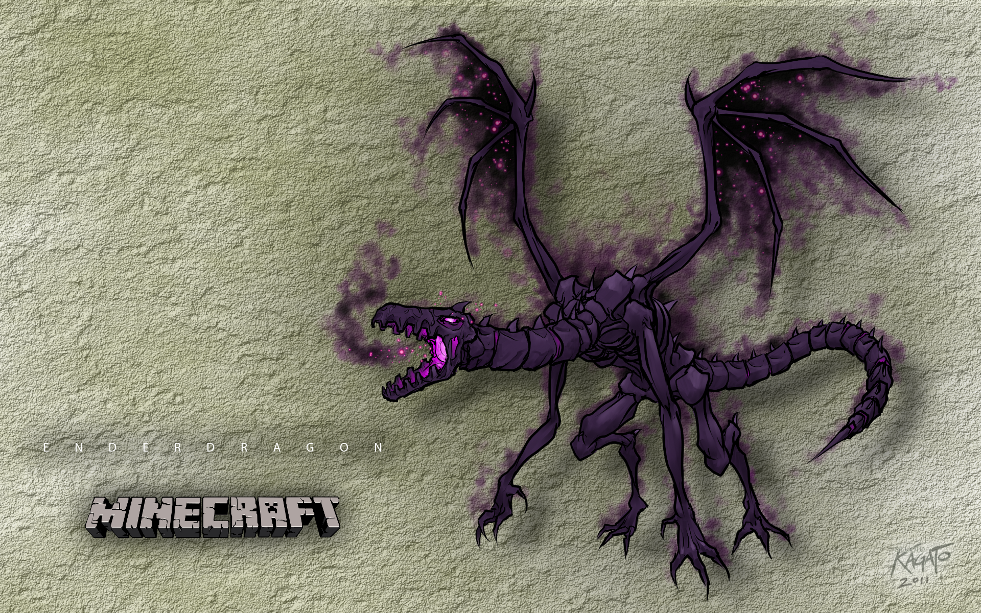 Minecraft Mutant Ender Dragon Wallpaper Www  Illustration  Full Size PNG  Download  SeekPNG