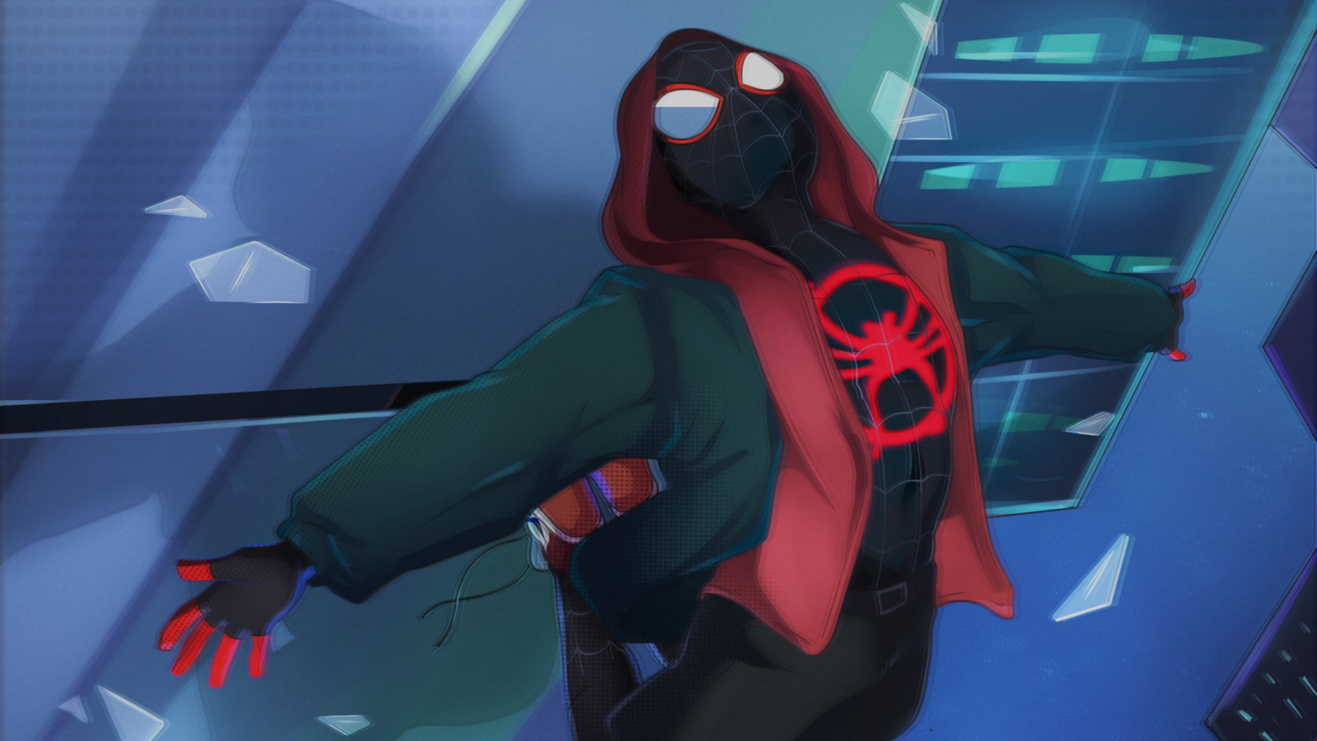 Download Miles Morales Spider Man Movie Spider-Man: Into The Spider-Verse HD Wallpaper by GingerQuin