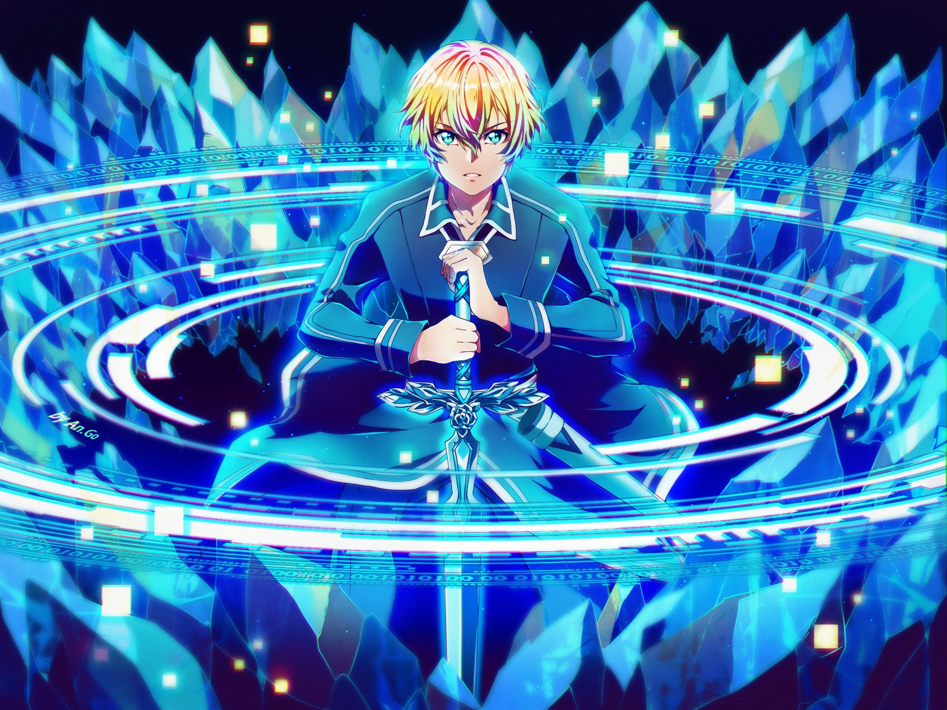 Download Eugeo (Sword Art Online) Anime Sword Art Online: Alicization HD Wallpaper by Anastasia Gordieieva