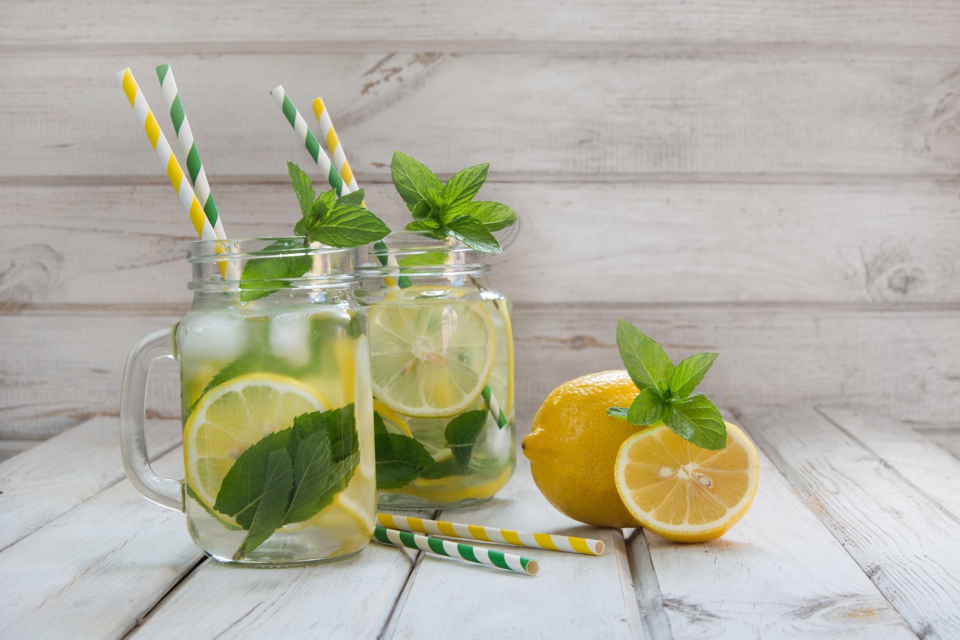 Download Fruit Still Life Lemonade Lemon Mint Food Drink 4k Ultra HD Wallpaper