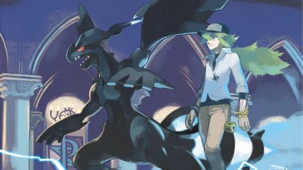 N (Pokémon) Zekrom (Pokemon) video game Pokemon: Black and White HD Desktop Wallpaper | Background Image