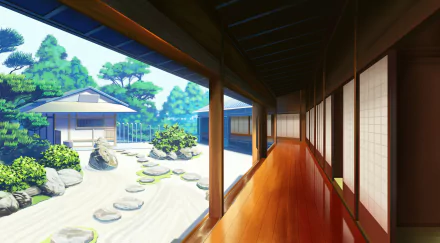 Anime house HD Desktop Wallpaper | Background Image