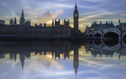 sunset building London Bridge London man made Big Ben HD Desktop Wallpaper | Background Image