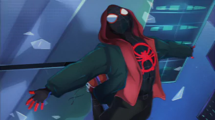 Miles Morales spider man movie Spider-Man: Into The Spider-Verse HD Desktop Wallpaper | Background Image