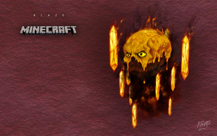  Scary realistic blaze from Minecraft by Andrew Carpenter