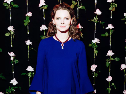 blue eyes necklace brunette Russian actress woman Elizaveta Boyarskaya HD Desktop Wallpaper | Background Image