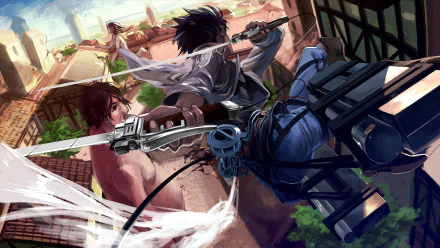  Levi vs Titans by en