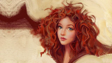 blue eyes face red hair woman artistic HD Desktop Wallpaper | Background Image