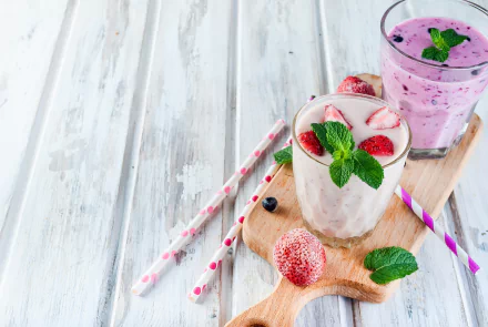 straw strawberry still life drink food smoothie HD Desktop Wallpaper | Background Image