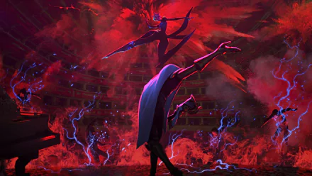  Jhin vs Camille "Masterpiece" key art by Jason Chan